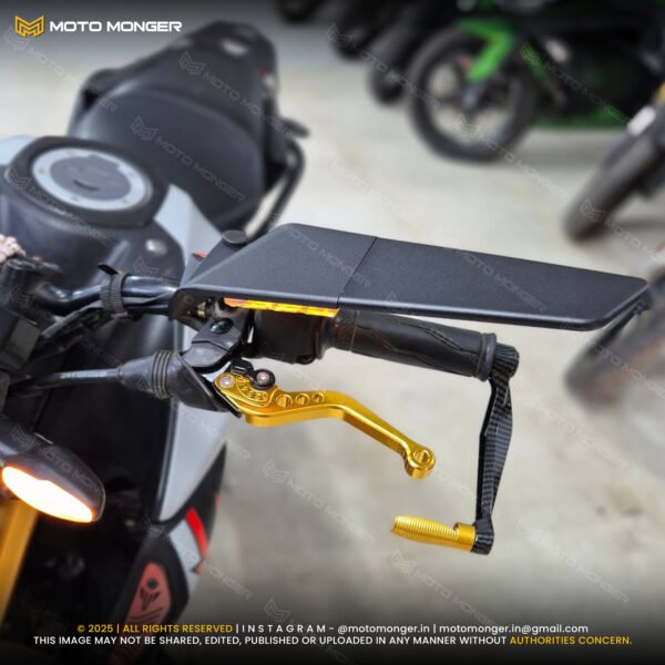 Aero Stealth Mirrors Big With Indicators (Yoke Fitment) - Image 2