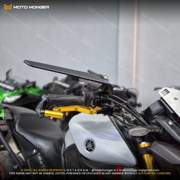 Aero Stealth Mirrors Big With Indicators (Yoke Fitment) - Image 5