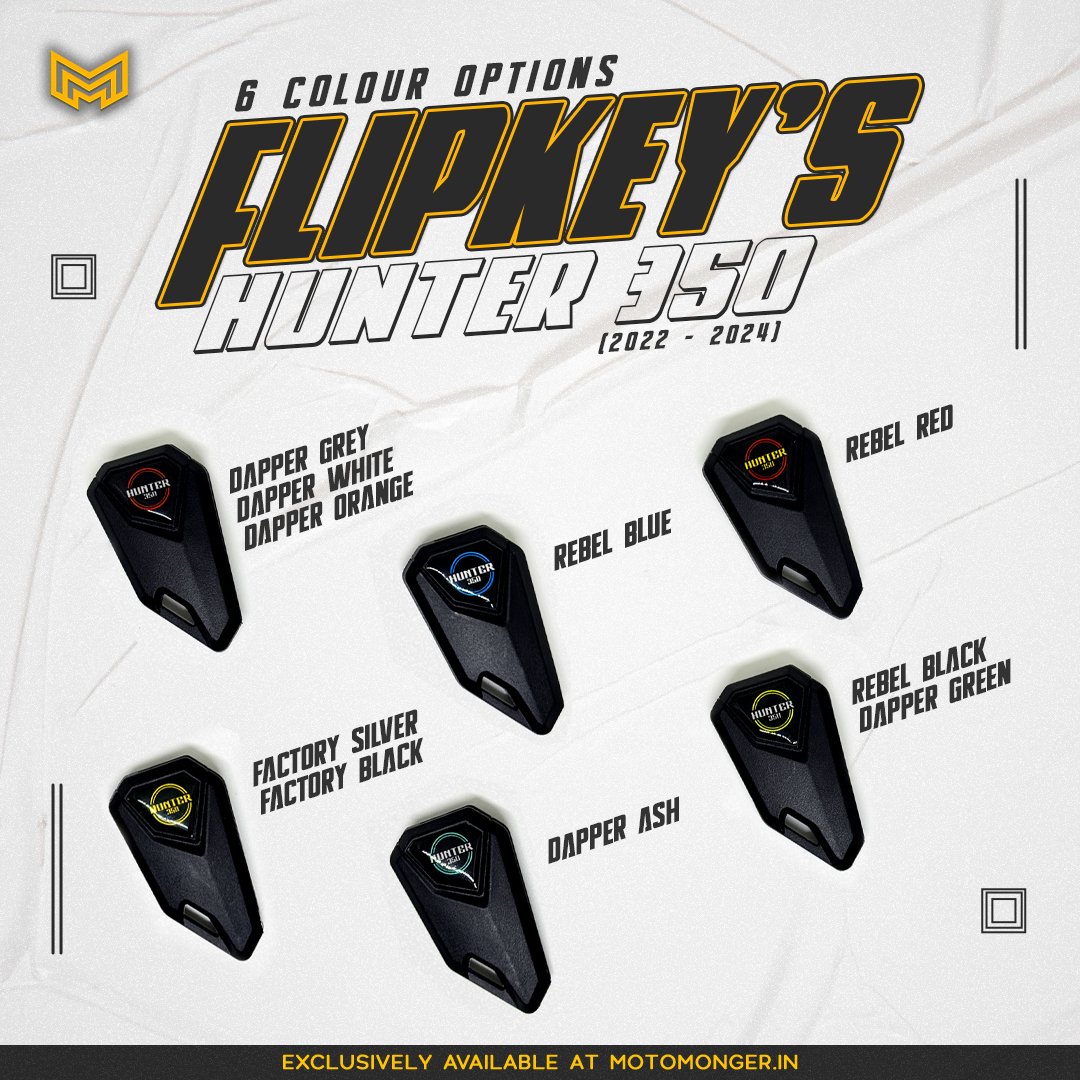Flipkey for Royal Enfield Hunter 350 (2022-2024)