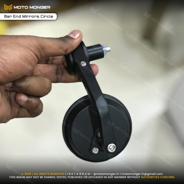 Bar End Mirrors Circle - Image 2