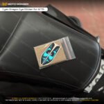 Cyan Dragon Eye Sticker for MT15