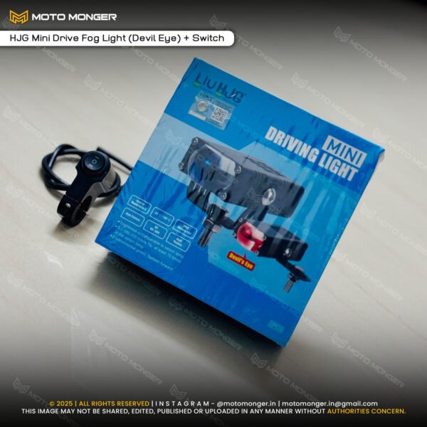 HJG Mini Drive Fog Light (Devil Eye) + CNC Switch COMBO