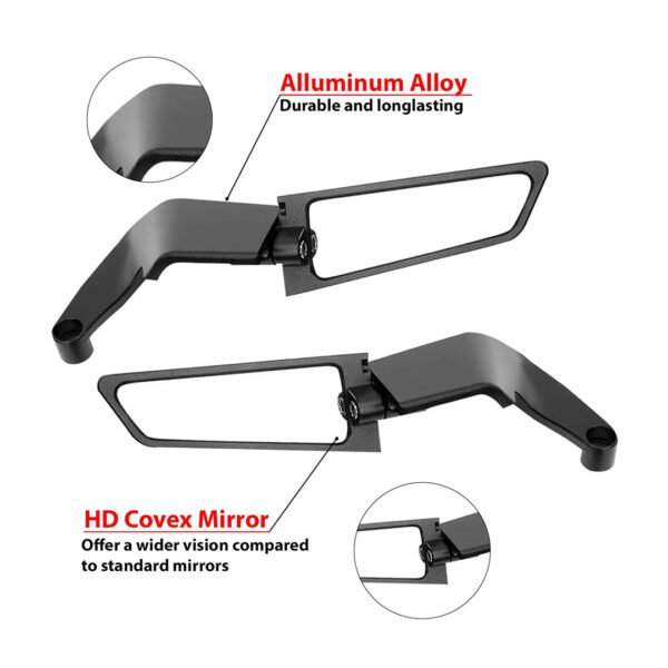 Aero Stealth Mirrors (Yoke Fitment) - Image 3