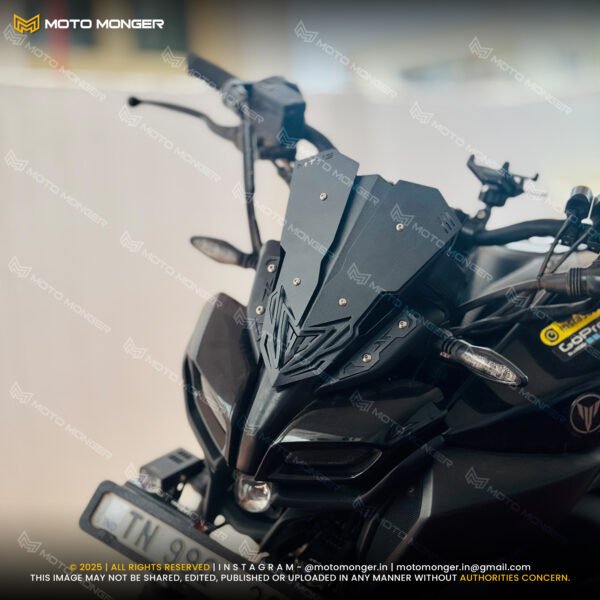 Metal Visor Extended T02 for Yamaha MT15 - Image 2