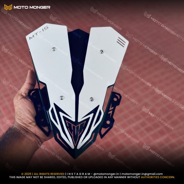 Metal Visor Extended T02 for Yamaha MT15 - Image 4