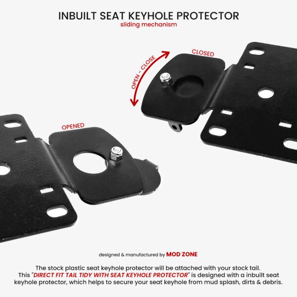 Direct Fit Tail Tidy with Seat Keyhole Protector for Yamaha MT15 - Image 2