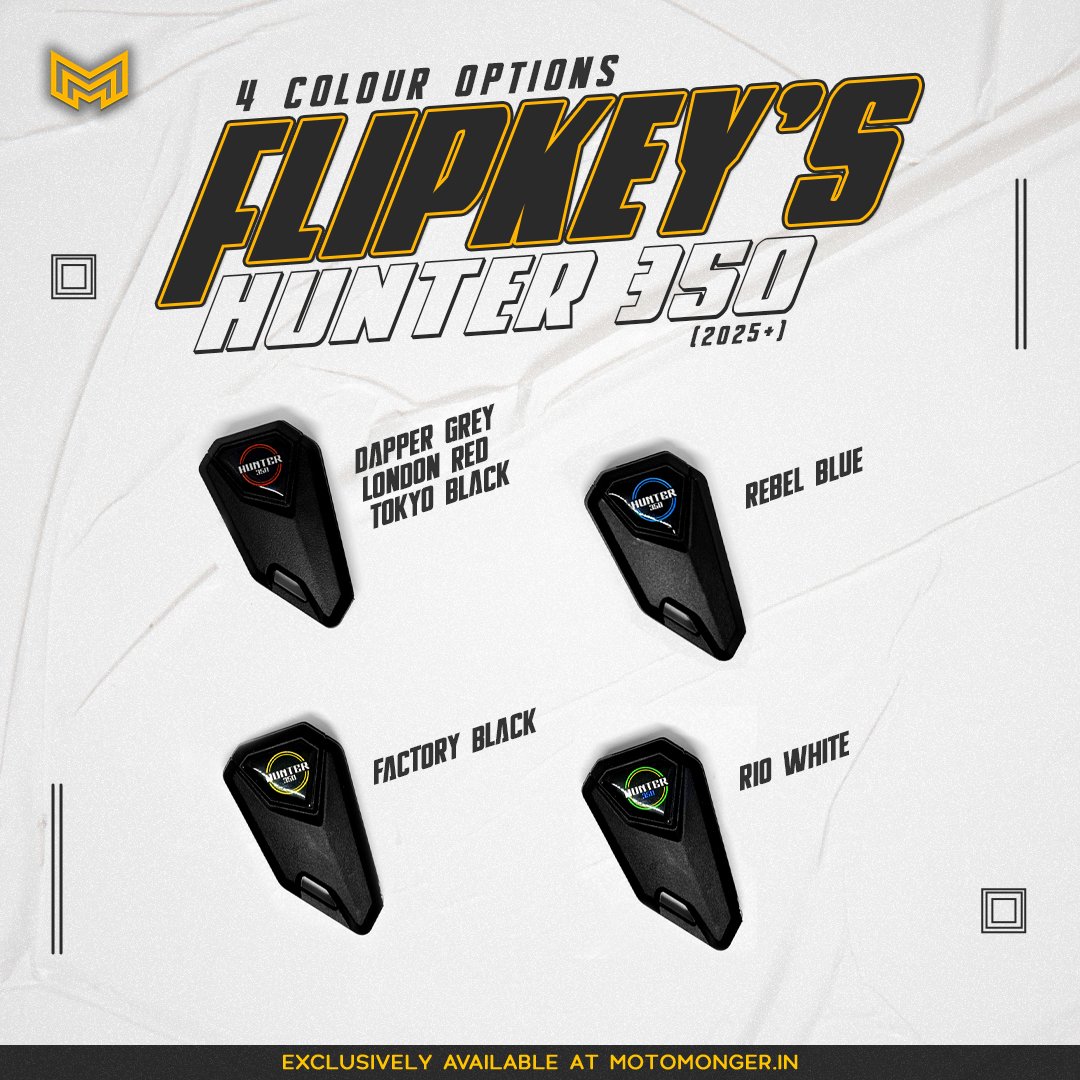 Flipkey for Royal Enfield Hunter 350 (2025)