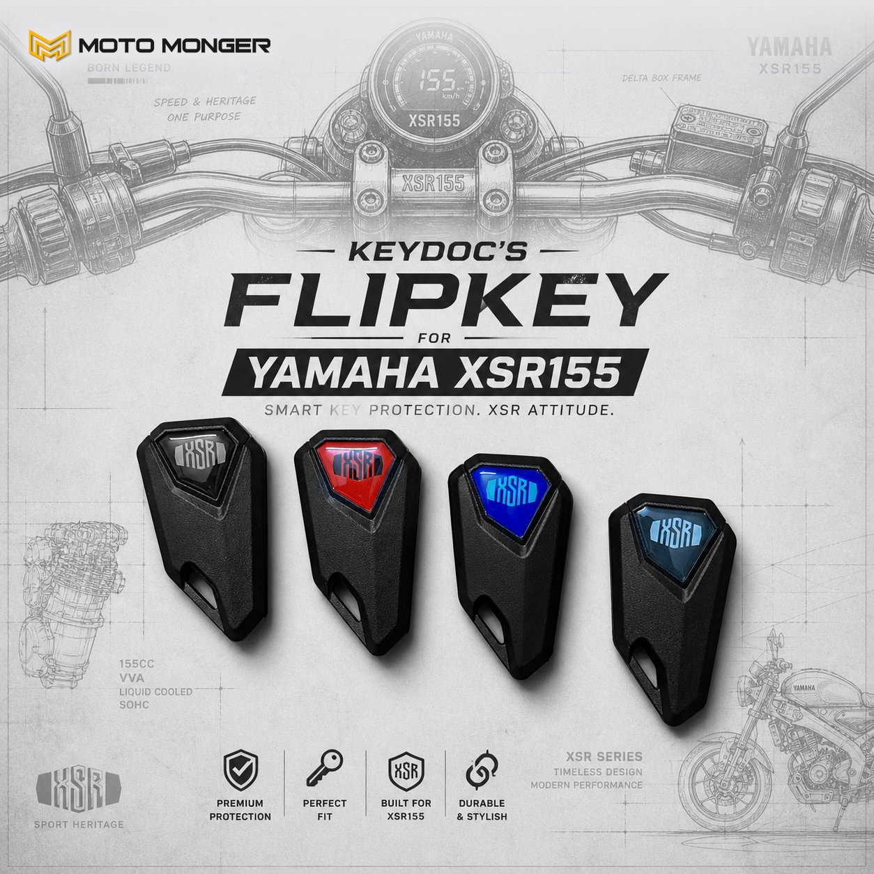 Flipkey for Yamaha XSR 155